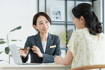 終活相談している様子